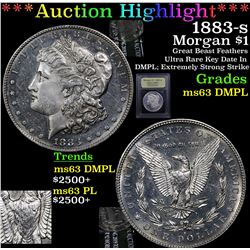 ***Auction Highlight*** 1883-s Morgan Dollar $1 Graded Select Unc DMPL By USCG (fc)