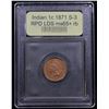 Image 4 : ***Auction Highlight*** 1871 Snow-3 RPD LDS Indian Cent 1c Graded Gem+ Unc RB By USCG (fc)