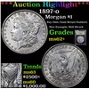 Image 1 : ***Auction Highlight*** 1897-o Morgan Dollar $1 Graded Select Unc By USCG (fc)