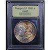 Image 4 : ***Auction Highlight*** 1881-s Rainbow Toned Morgan Dollar $1 Graded GEM+ Unc By USCG (fc)