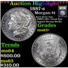 Image 1 : ***Auction Highlight*** 1887-s Morgan Dollar $1 Graded Select+ Unc BY USCG (fc)