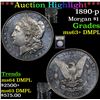 Image 1 : ***Auction Highlight*** 1890-p Morgan Dollar $1 Graded Select Unc+ DMPL By USCG (fc)