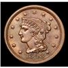Image 2 : ***Auction Highlight*** 1848 Braided Hair Large Cent 1c Graded Choice Unc BN By USCG (fc)