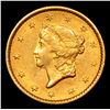 Image 2 : ***Auction Highlight*** 1852 Gold Dollar $1 Grades Select Unc (fc)