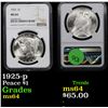 Image 1 : NGC 1925-p Peace Dollar $1 Graded ms64 By NGC