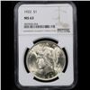 Image 2 : NGC 1922-p Peace Dollar $1 Graded ms63 By NGC