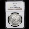 Image 2 : NGC 1880-o Morgan Dollar $1 Graded ms61 By NGC