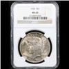 Image 2 : 1924-p Peace Dollar $1 Graded ms63 By NGC