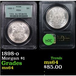 PCGS 1898-o Morgan Dollar $1 Graded ms64 By PCGS