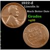 Image 1 : 1922-d Lincoln Cent 1c Grades vg+