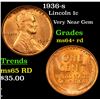 Image 1 : 1936-s Lincoln Cent 1c Grades Choice+ Unc RD