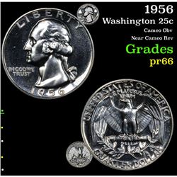 1956 Washington Quarter 25c Grades GEM+ Proof