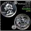 Image 1 : 1956 Washington Quarter 25c Grades GEM+ Proof
