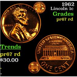 1962 Lincoln Cent 1c Grades Gem++ Proof Red