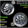Image 1 : 1956 Proof Roosevelt Dime 10c Grades GEM++ Proof