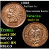 Image 1 : 1902 Indian Cent 1c Grades Unc+ BN