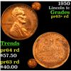 Image 1 : 1950 Lincoln Cent 1c Grades Select+ Unc RD
