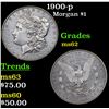 Image 1 : 1900-p Morgan Dollar $1 Grades Select Unc