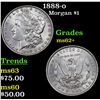 Image 1 : 1888-o Morgan Dollar $1 Grades Select Unc