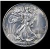 Image 2 : 1942-p Walking Liberty Half Dollar 50c Grades Choice+ Unc