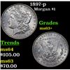 Image 1 : 1897-p Morgan Dollar $1 Grades Select+ Unc