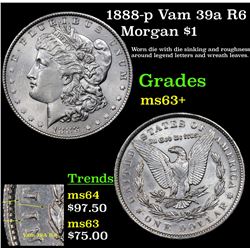 1888-p Vam 39a R6 Morgan Dollar $1 Grades Select+ Unc