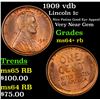 Image 1 : 1909 vdb Lincoln Cent 1c Grades Choice+ Unc RB