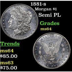 1881-s Morgan Dollar $1 Grades Choice Unc