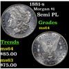 Image 1 : 1881-s Morgan Dollar $1 Grades Choice Unc