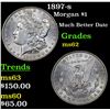 Image 1 : 1897-s Morgan Dollar $1 Grades Select Unc