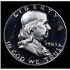 Image 2 : 1963 Franklin Half Dollar 50c Grades GEM Proof Deep Cameo