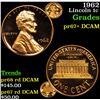 Image 1 : 1962 Lincoln Cent 1c Grades GEM++ Proof Deep Cameo