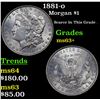 Image 1 : 1881-o Morgan Dollar $1 Grades Select+ Unc