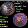 Image 1 : 1882-s Rainbow Toned Morgan Dollar $1 Grades Select Unc