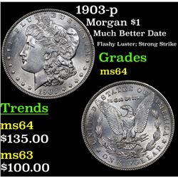 1903-p Morgan Dollar $1 Grades Choice Unc