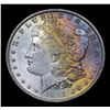 Image 2 : 1885-o Rainbow Toned Morgan Dollar $1 Grades Select+ Unc