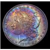 Image 2 : 1896-p Rainbow Toned Morgan Dollar $1 Grades Select Unc