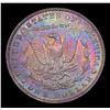 Image 3 : 1896-p Rainbow Toned Morgan Dollar $1 Grades Select Unc