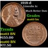 Image 1 : 1918-d Lincoln Cent 1c Grades Select Unc BN
