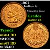 Image 1 : 1907 Indian Cent 1c Grades Select+ Unc RD