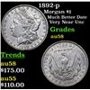 Image 1 : 1892-p Morgan Dollar $1 Grades Choice AU/BU Slider