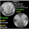 Image 1 : 1880-s Morgan Dollar $1 Grades GEM Unc