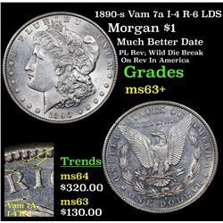 1890-s Vam 7a I-4 R-6 LDS Morgan Dollar $1 Grades Select+ Unc