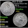 Image 1 : 1811 O-108 Capped Bust Half Dollar 50c Grades vf++