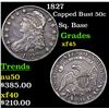 Image 1 : 1827 Capped Bust Half Dollar 50c Grades xf+