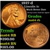 Image 1 : 1927-d Lincoln Cent 1c Grades Choice Unc RB