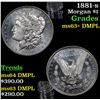 Image 1 : 1881-s Morgan Dollar $1 Grades Select Unc+ DMPL