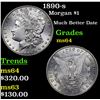 Image 1 : 1890-s Morgan Dollar $1 Grades Choice Unc