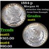 Image 1 : 1884-p Morgan Dollar $1 Grades GEM Unc