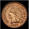 Image 2 : 1863 Indian Cent 1c Grades Choice Unc
